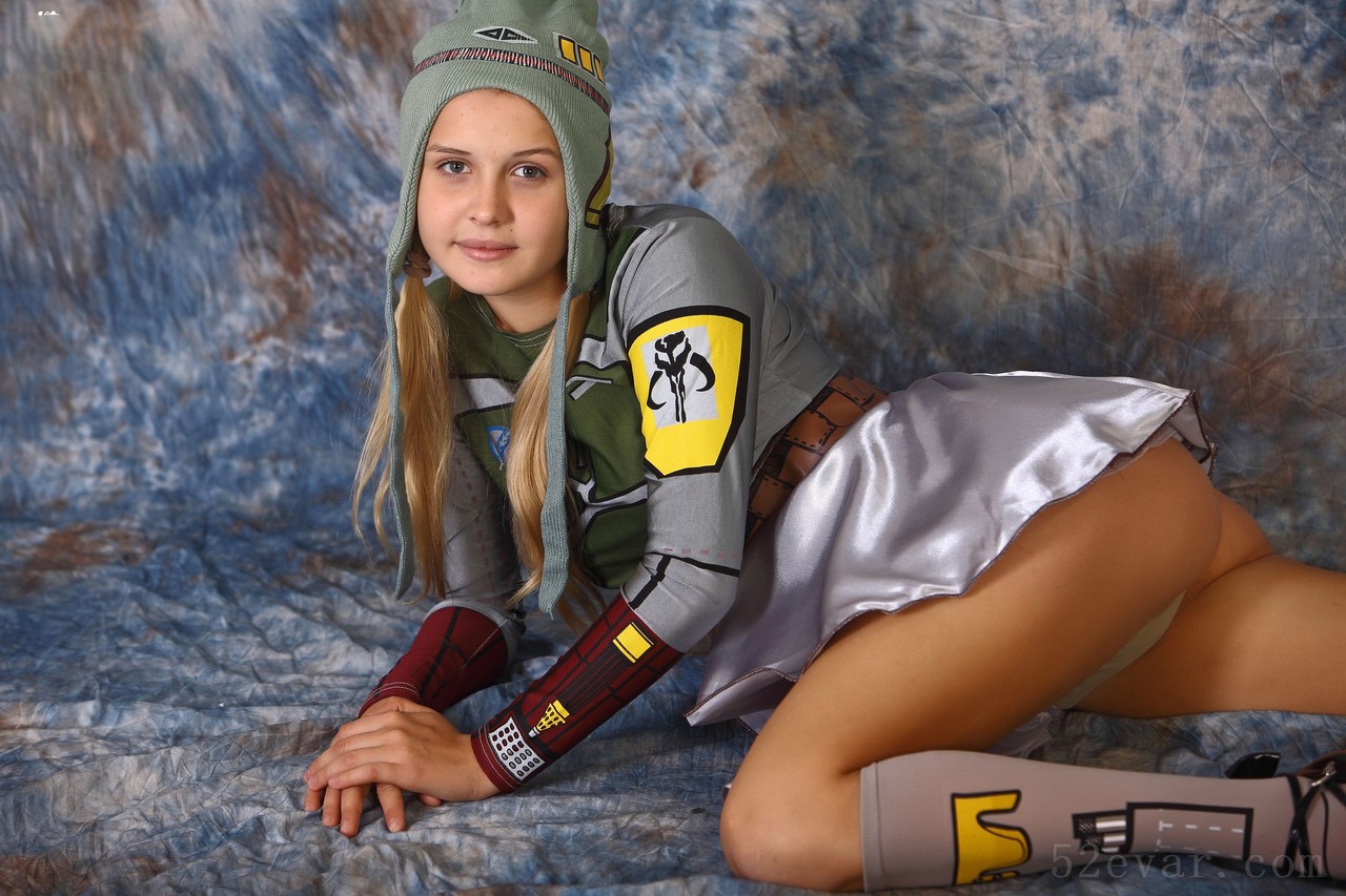 Mika褐色短筒袜写真